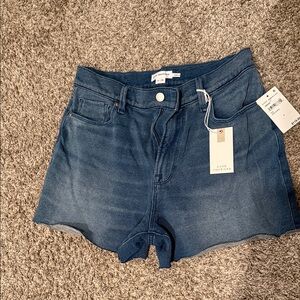 Good American Dark Blue Jean Shorts